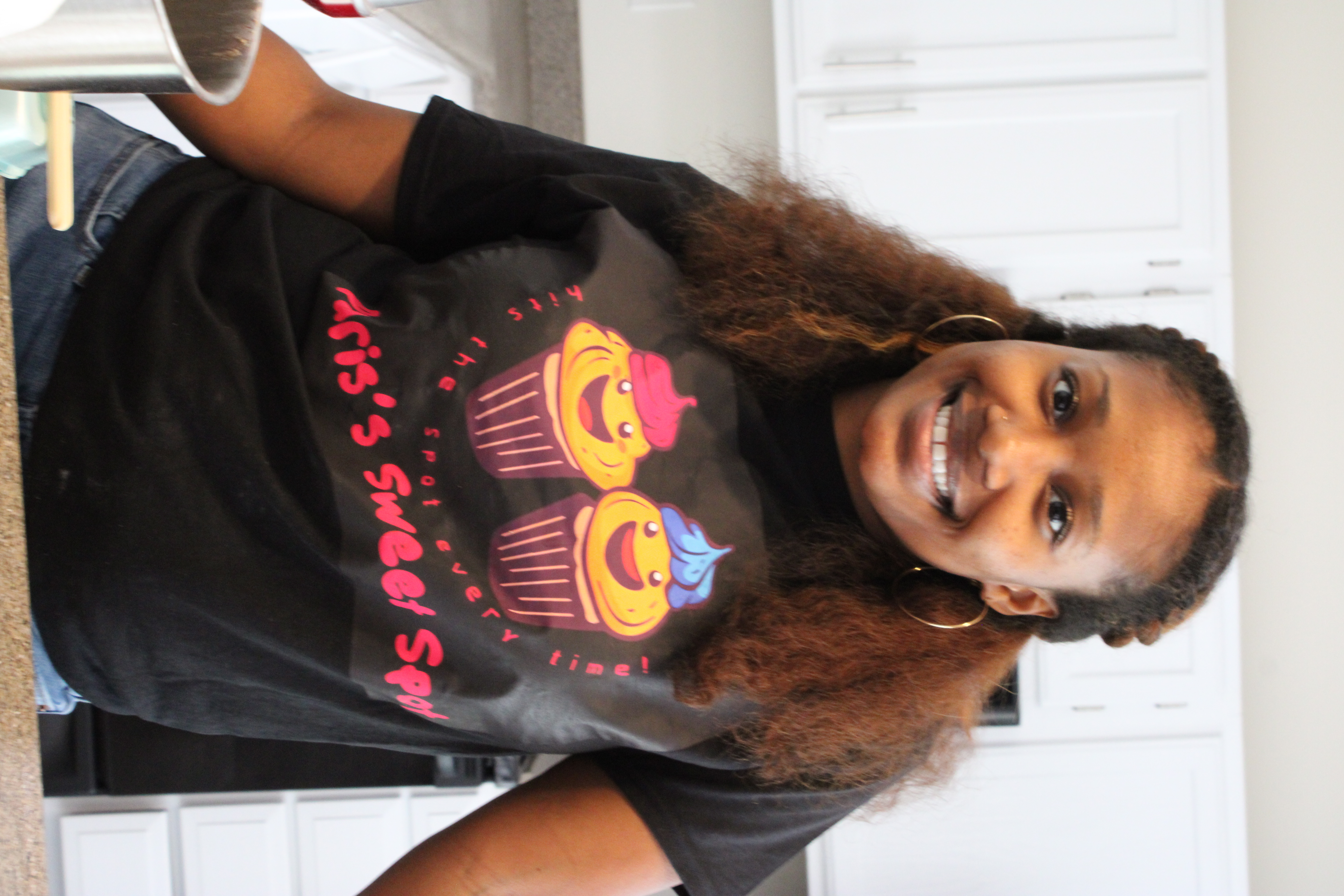 Paris baking in the kitchen